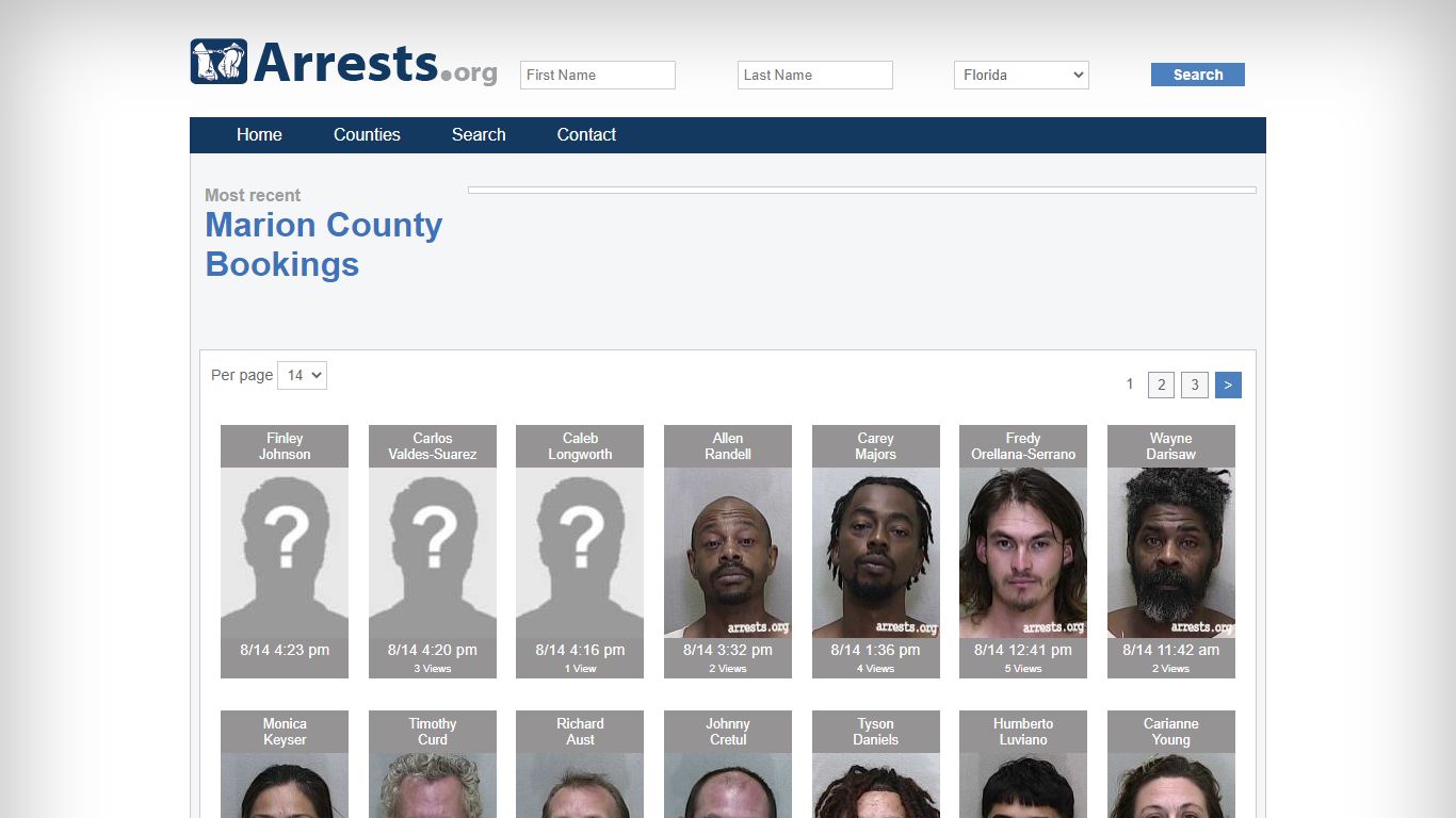 Marion County Arrests and Inmate Search